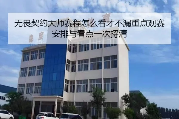 无畏契约大师赛程怎么看才不漏重点观赛安排与看点一次捋清